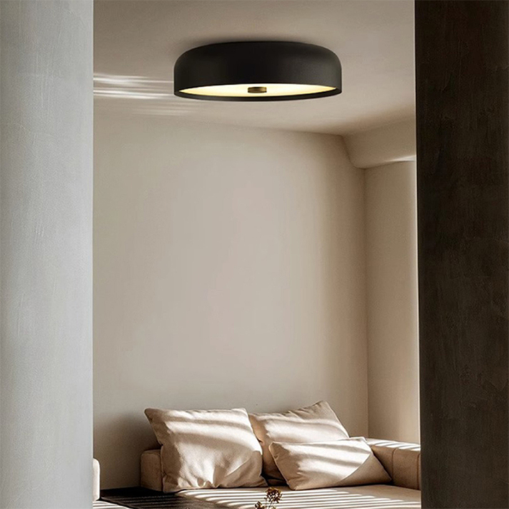 Nordic Retro Ceiling Light, Scandinavian LED Flush Mount Lamp, Warm Ceiling Light for Living Room, Bedroom and Hallway