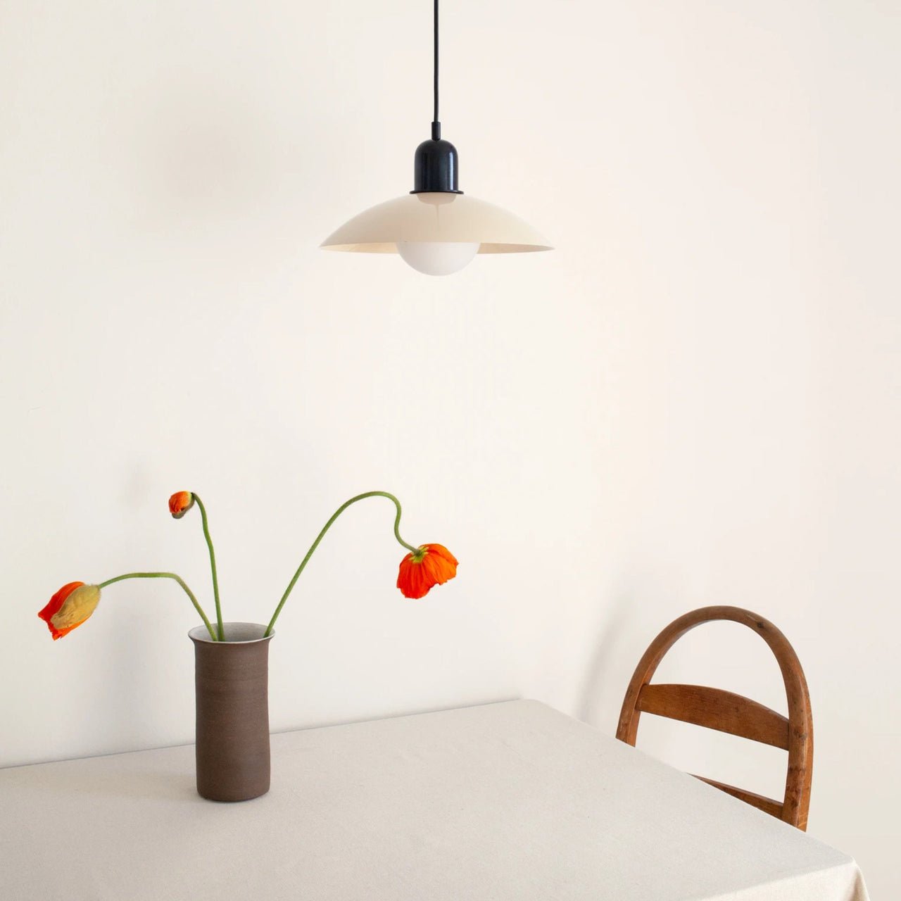 Macaron Bauhaus Pendant Light, Minimalist Powder Coated Geometric Hanging Lamp for Kitchen Island, Dining Room and Open Plan Spaces