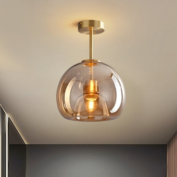 Vintage Bubble Glass Ceiling Light, Retro Bubble Glass Pendant Light, Vintage Hanging Lamp for Living Room, Bedroom, Hallway and Kitchen