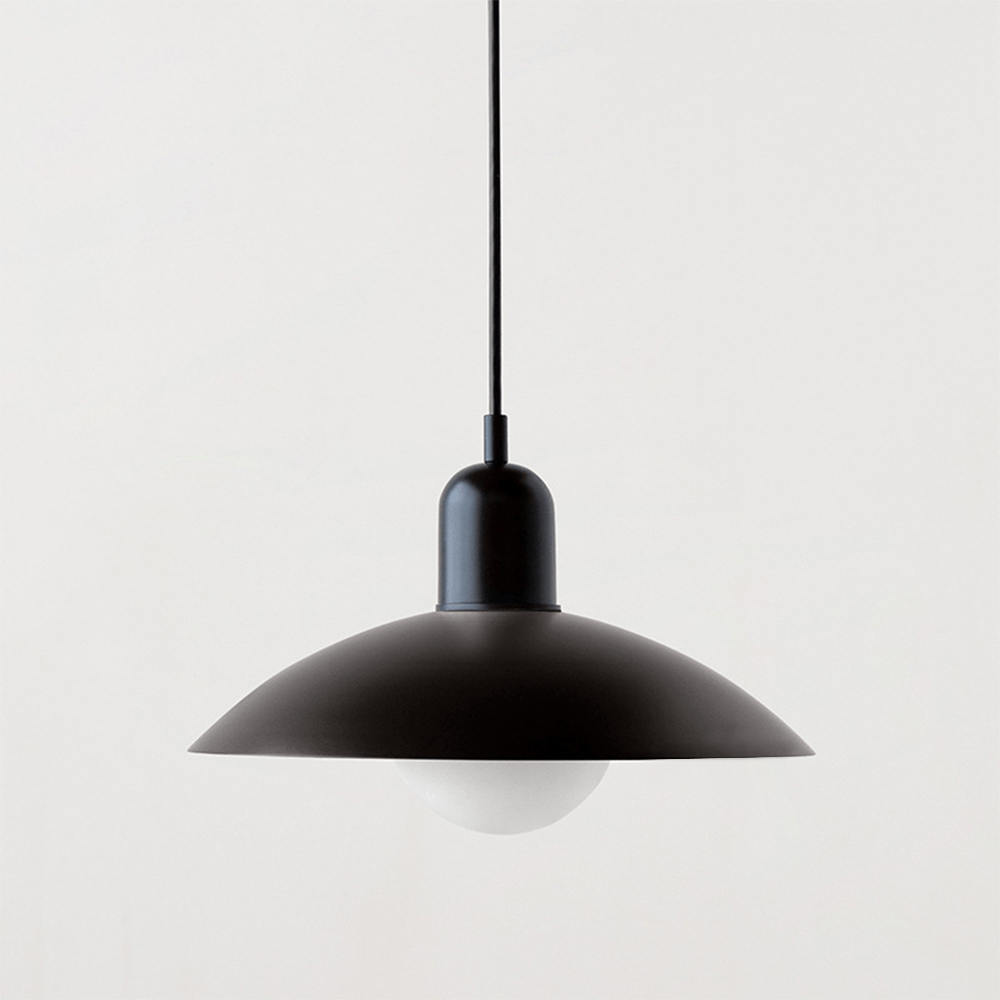 Macaron Bauhaus Pendant Light, Minimalist Powder Coated Geometric Hanging Lamp for Kitchen Island, Dining Room and Open Plan Spaces