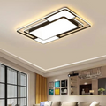 Remote Controlled LED Ceiling Light, Minimalist Flush Mount Ceiling Lamp for Living Room, Bedroom, Kitchen and Hallway