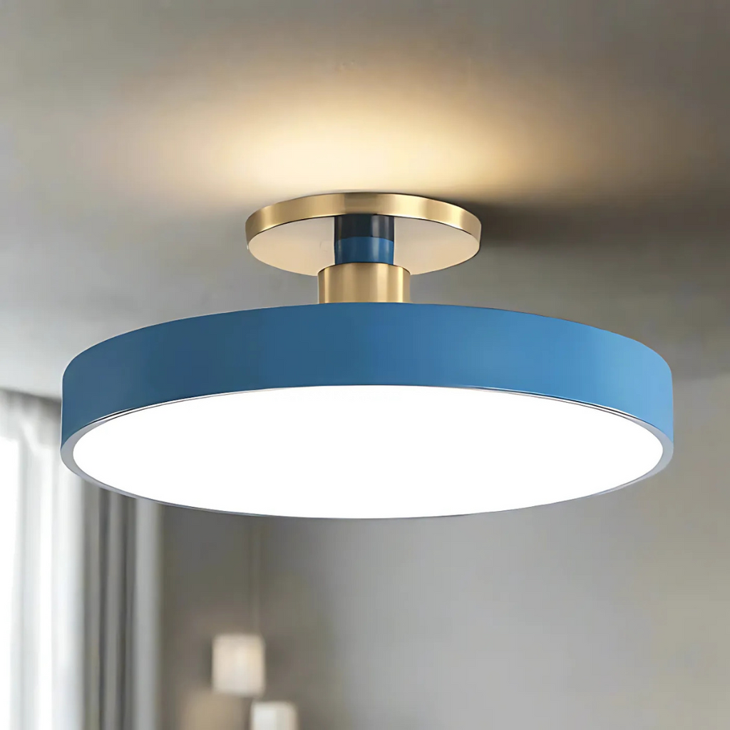 Solon LED Ceiling Light, Scandinavian Integrated LED Flush Ceiling Lamp for Living Room, Bedroom, Hallway and Kitchen