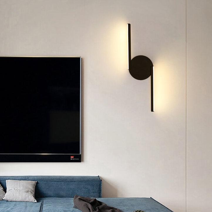 Curves Line LED Wall Light, Minimalist Continuous Arc LED Wall Washer for Living Room, Bedroom, Hallway and Stairwell