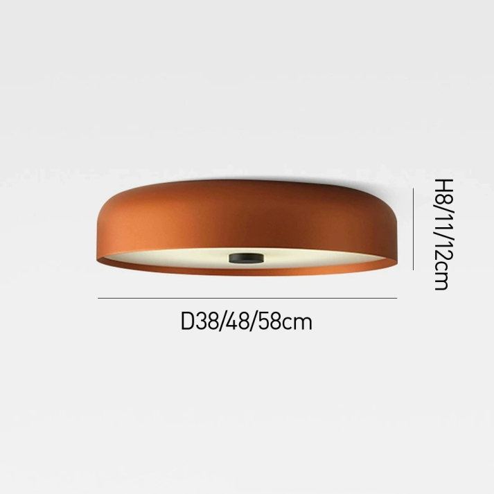 Nordic Retro Ceiling Light, Scandinavian LED Flush Mount Lamp, Warm Ceiling Light for Living Room, Bedroom and Hallway
