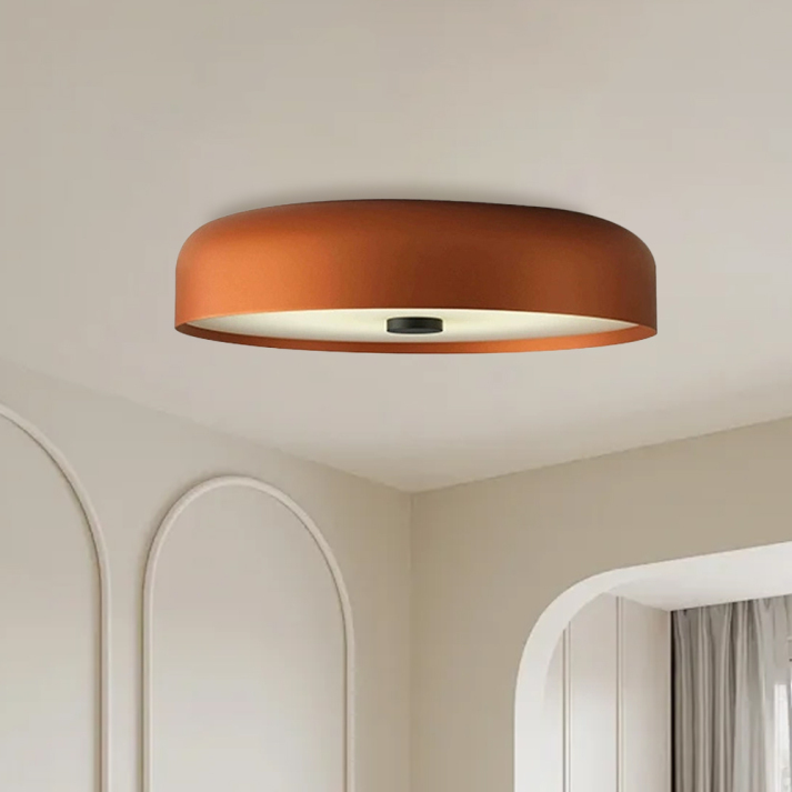 Nordic Retro Ceiling Light, Scandinavian LED Flush Mount Lamp, Warm Ceiling Light for Living Room, Bedroom and Hallway