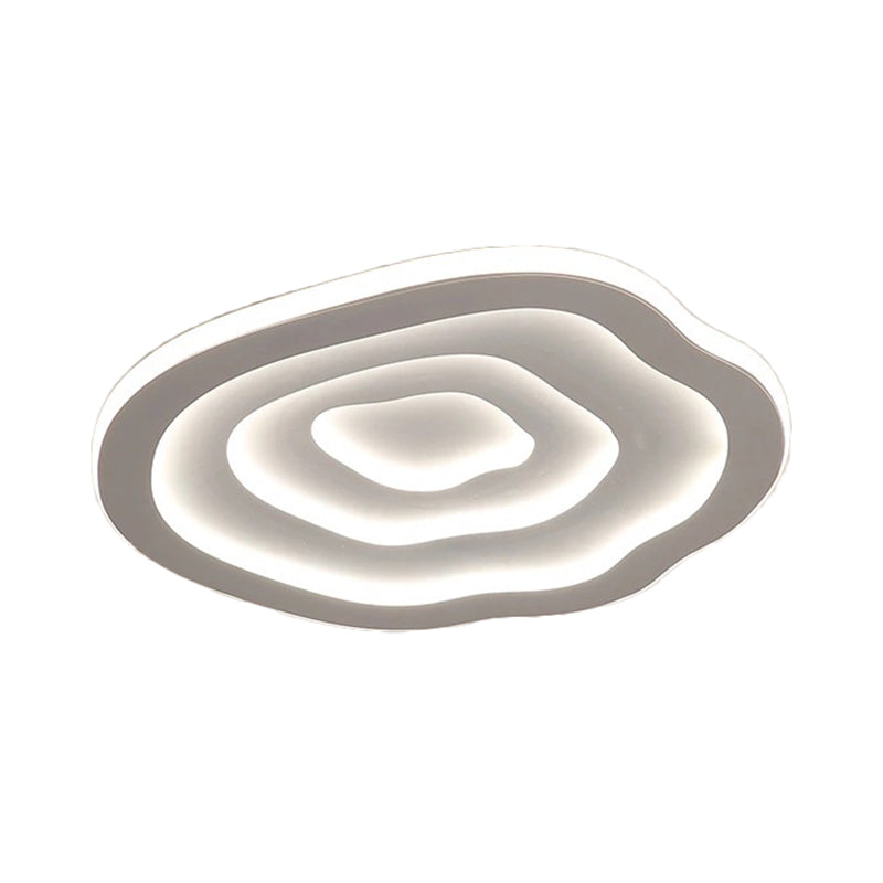 Ripple LED Ceiling Lamp, Minimalist Rippled Lens Flush Mount Ceiling Light for Living Room, Bedroom, Hallway and Kitchen