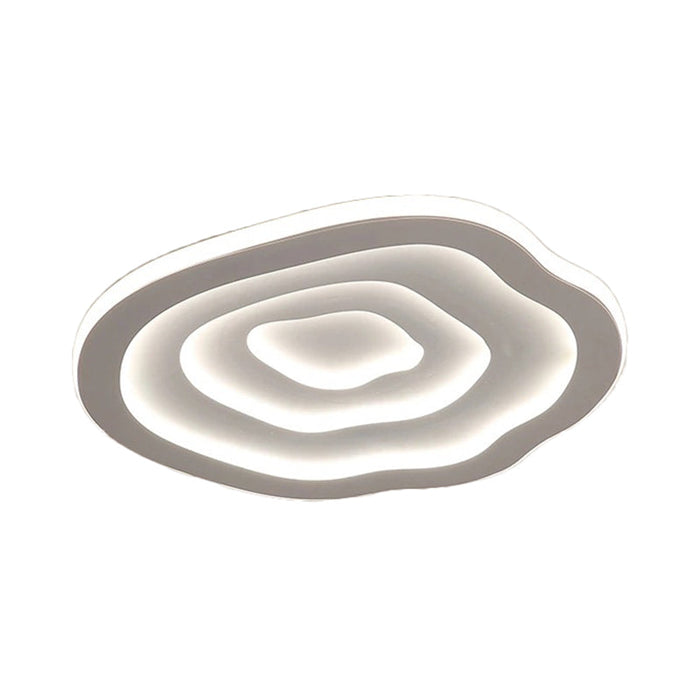 Ripple LED Ceiling Lamp, Minimalist Rippled Lens Flush Mount Ceiling Light for Living Room, Bedroom, Hallway and Kitchen