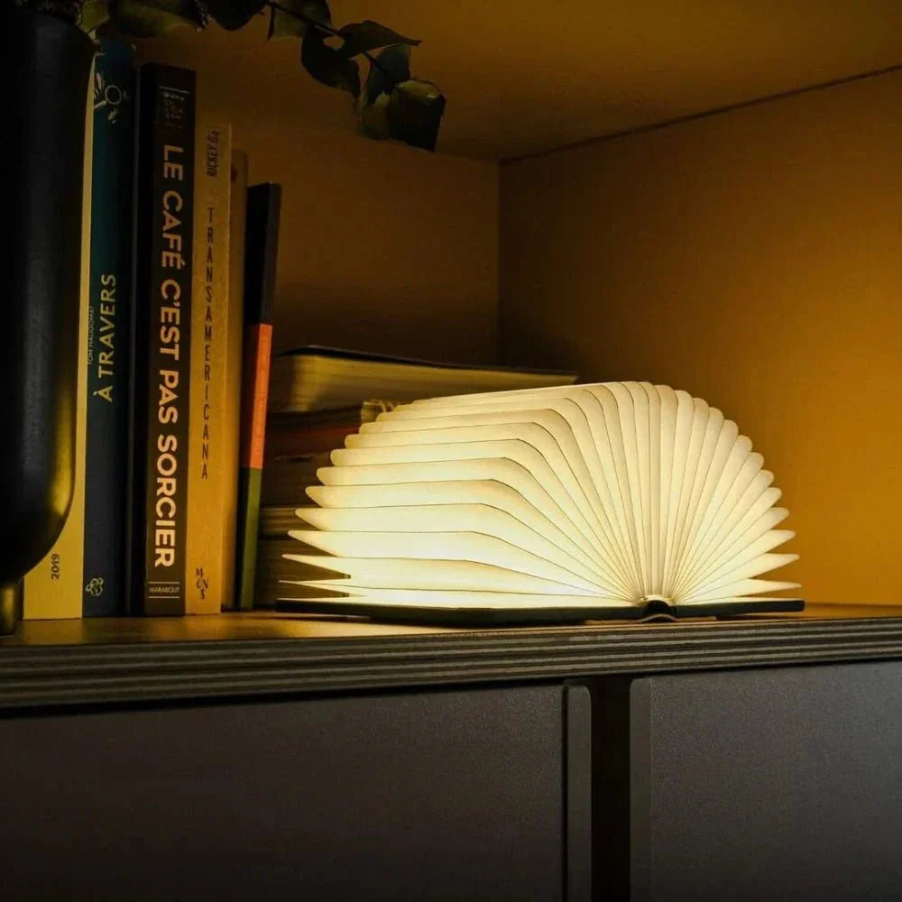 Lumibook Table Lamp, Contemporary Rechargeable LED Desk Lamp, Adjustable Cordless Light for Home Office, Study and Bedroom