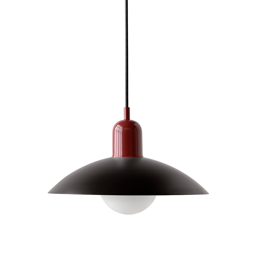 Macaron Bauhaus Pendant Light, Minimalist Powder Coated Geometric Hanging Lamp for Kitchen Island, Dining Room and Open Plan Spaces