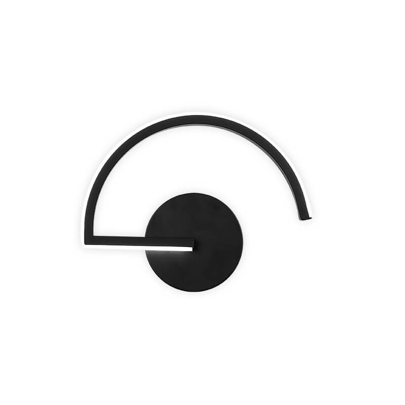 Curves Line LED Wall Light, Minimalist Continuous Arc LED Wall Washer for Living Room, Bedroom, Hallway and Stairwell