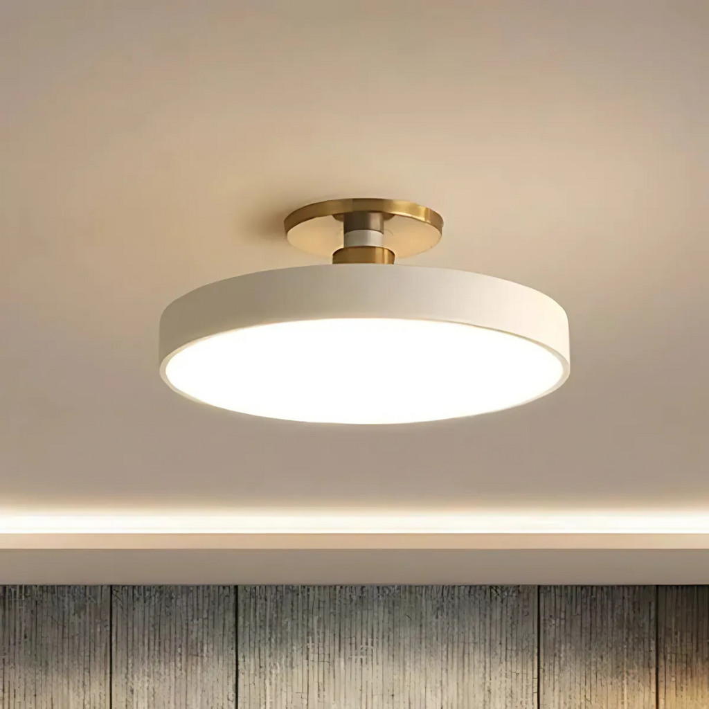 Solon LED Ceiling Light, Scandinavian Integrated LED Flush Ceiling Lamp for Living Room, Bedroom, Hallway and Kitchen
