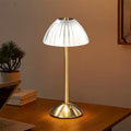 Golden Touch Table Lamp, Luxury Rechargeable Dimmable Desk Lamp, Cordless Touch Light for Home Office, Study and Bedroom