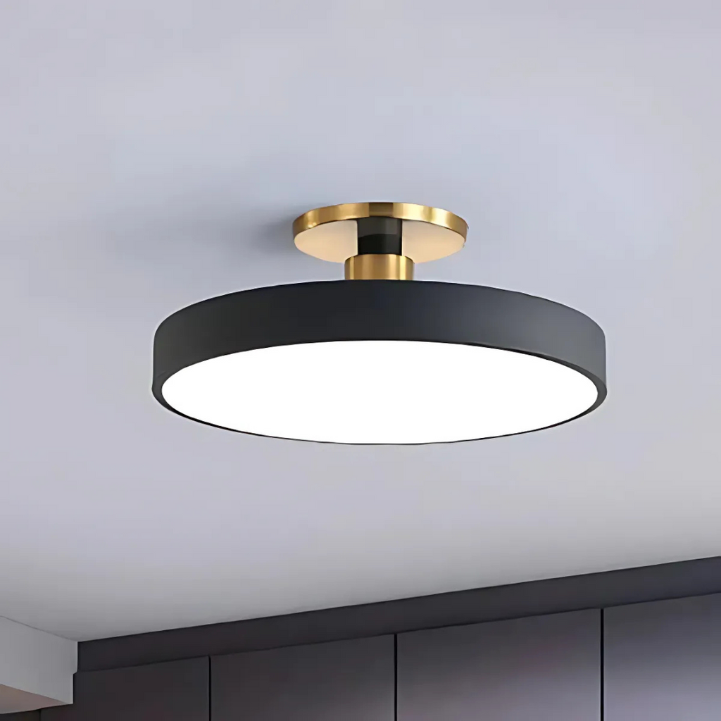 Solon LED Ceiling Light, Scandinavian Integrated LED Flush Ceiling Lamp for Living Room, Bedroom, Hallway and Kitchen