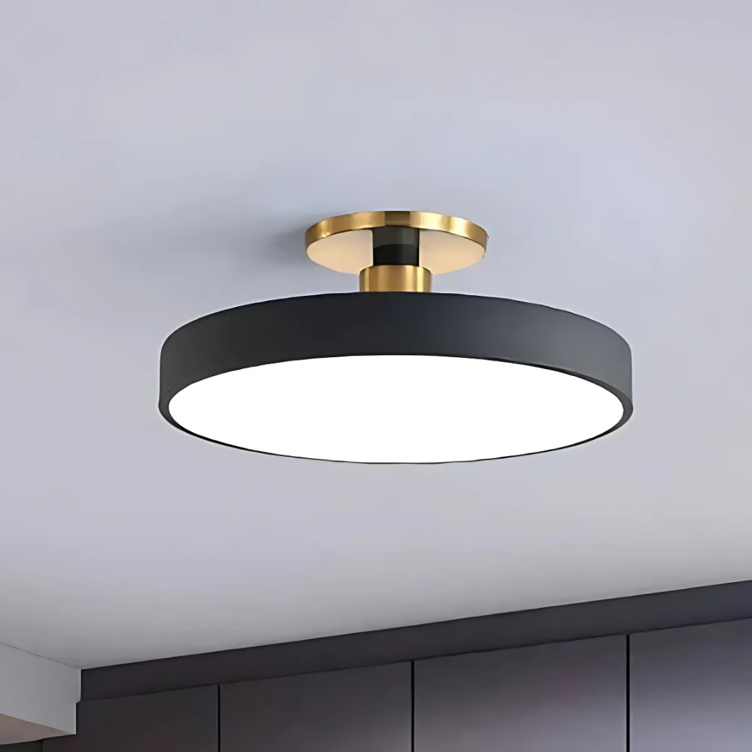 Solon LED Ceiling Light, Scandinavian Integrated LED Flush Ceiling Lamp for Living Room, Bedroom, Hallway and Kitchen