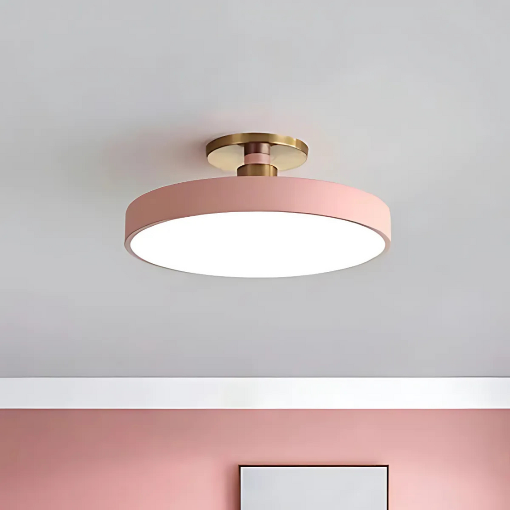Solon LED Ceiling Light, Scandinavian Integrated LED Flush Ceiling Lamp for Living Room, Bedroom, Hallway and Kitchen
