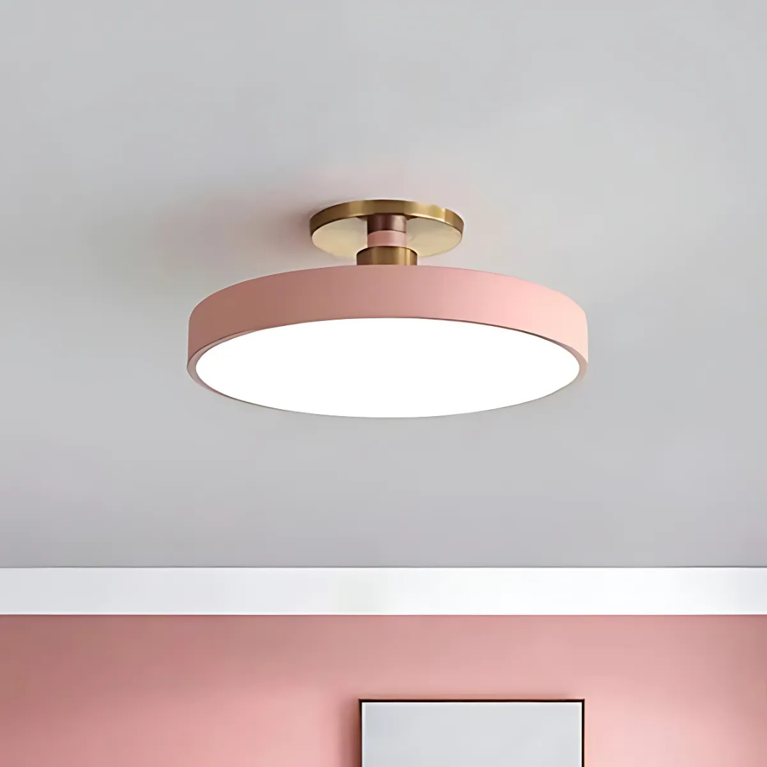 Solon LED Ceiling Light, Scandinavian Integrated LED Flush Ceiling Lamp for Living Room, Bedroom, Hallway and Kitchen