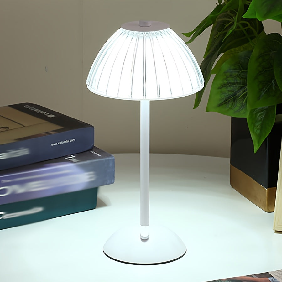 Golden Touch Table Lamp, Luxury Rechargeable Dimmable Desk Lamp, Cordless Touch Light for Home Office, Study and Bedroom