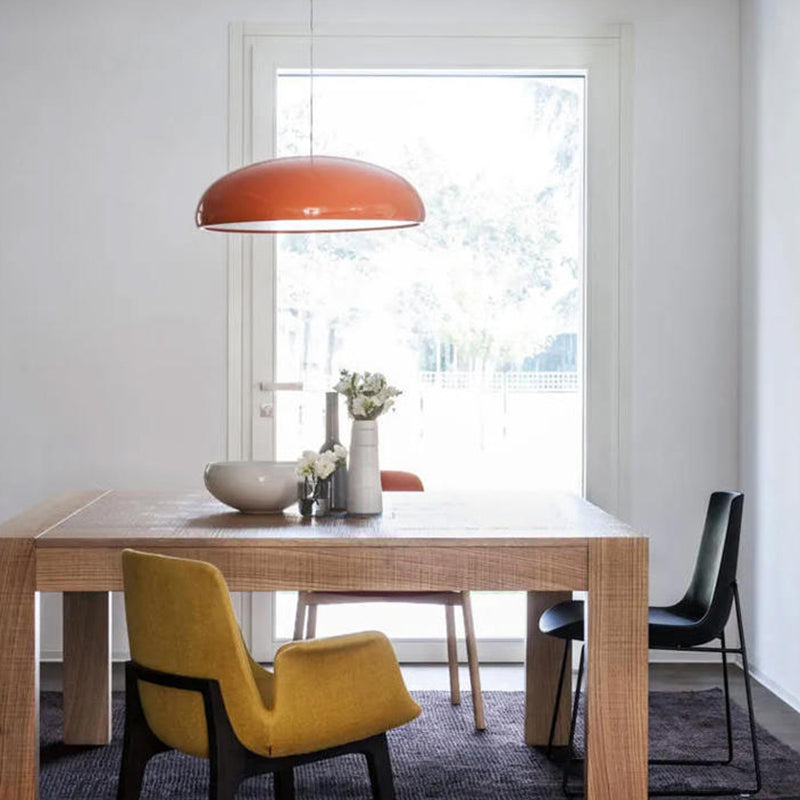 Lira Artistic Deco Pendant Light, Minimalist Brushed Metal Ceiling Hanging Lamp for Dining Room, Living Room and Hallway
