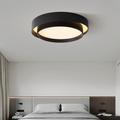 Nordic Round LED Ceiling Light, Scandinavian Minimalist Flush Mount Lamp for Living Room, Bedroom, Hallway and Kitchen