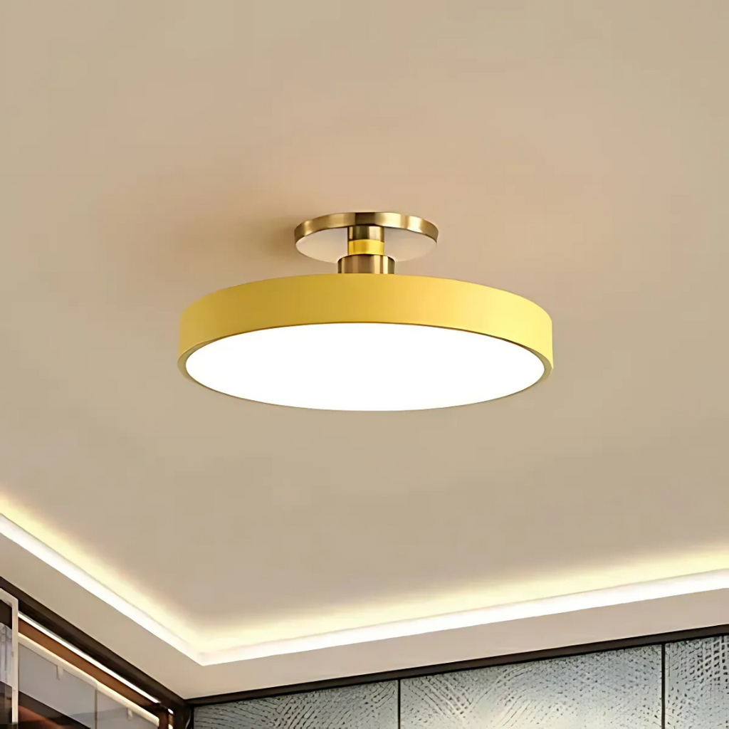 Solon LED Ceiling Light, Scandinavian Integrated LED Flush Ceiling Lamp for Living Room, Bedroom, Hallway and Kitchen