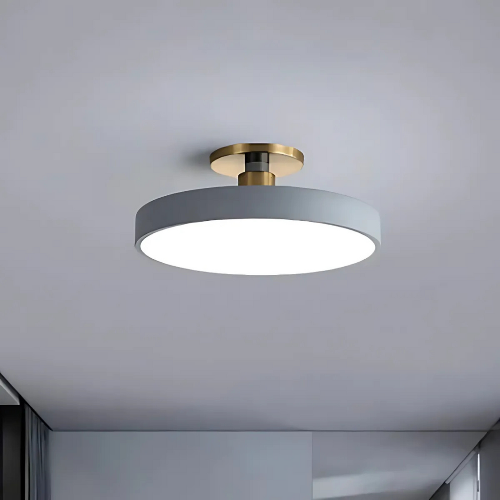 Solon LED Ceiling Light, Scandinavian Integrated LED Flush Ceiling Lamp for Living Room, Bedroom, Hallway and Kitchen