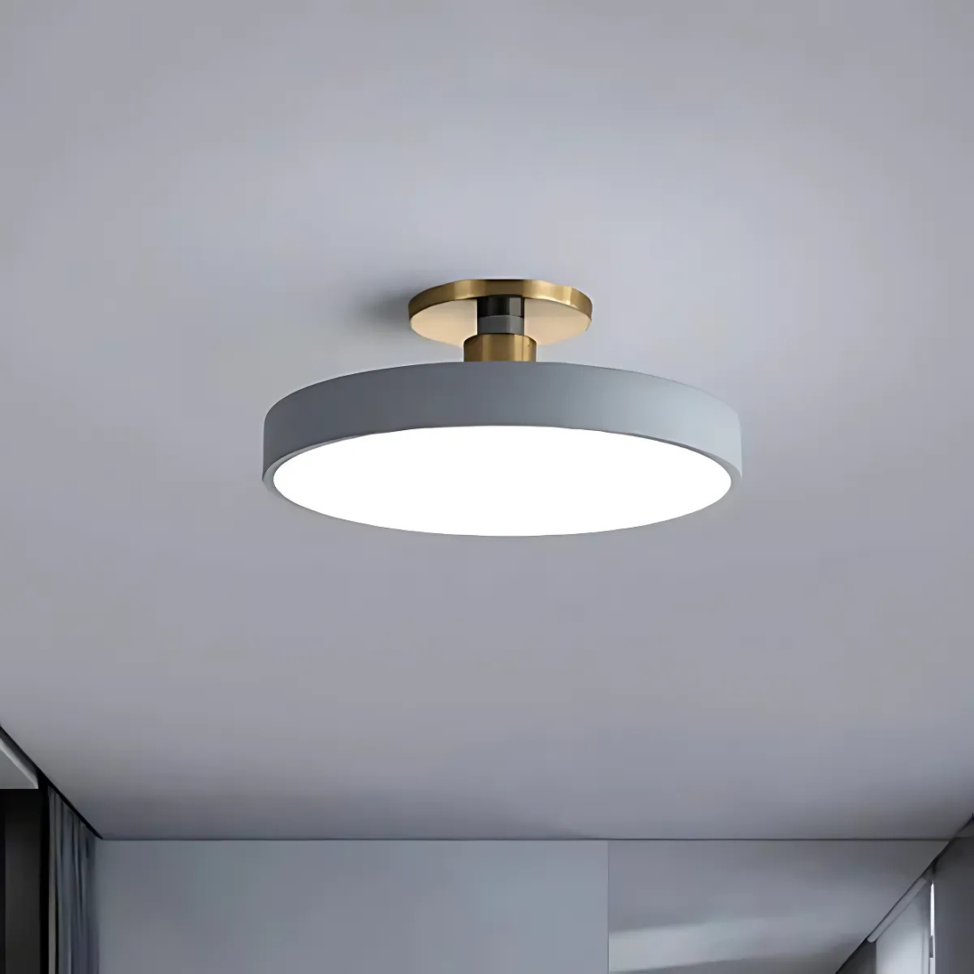 Solon LED Ceiling Light, Scandinavian Integrated LED Flush Ceiling Lamp for Living Room, Bedroom, Hallway and Kitchen