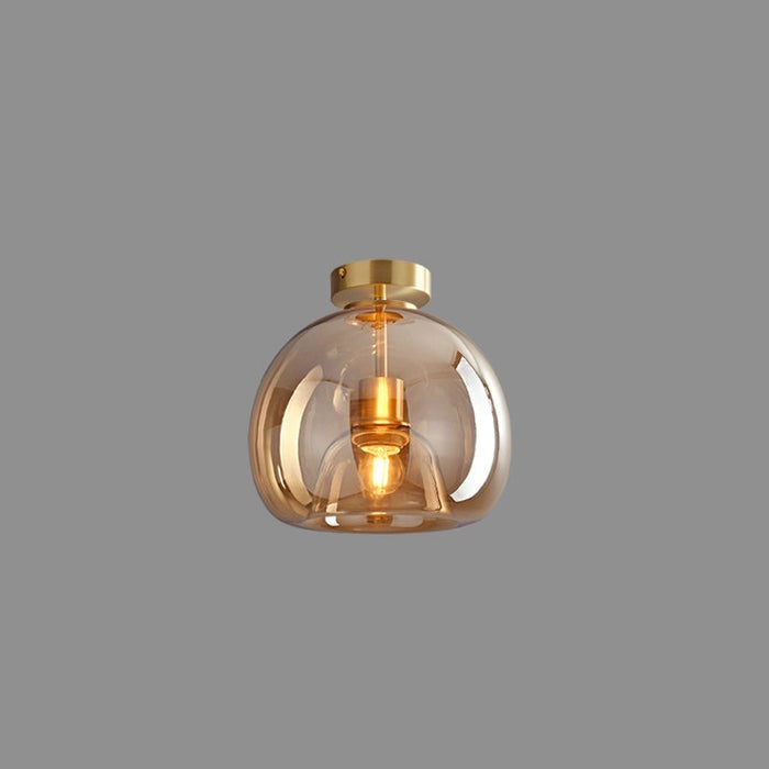 Vintage Bubble Glass Ceiling Light, Retro Bubble Glass Pendant Light, Vintage Hanging Lamp for Living Room, Bedroom, Hallway and Kitchen