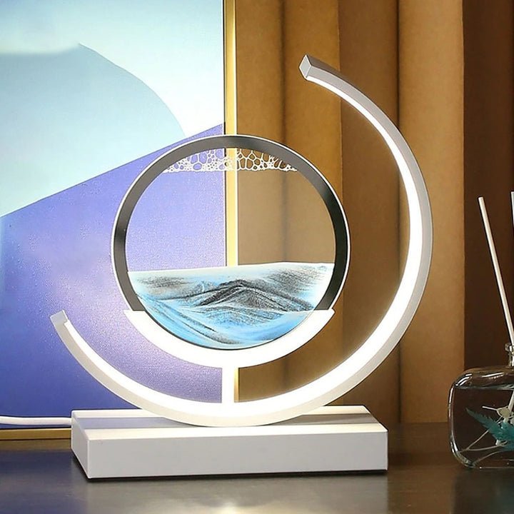 Sandlight, Contemporary LED Table Lamp, Warm Ambient Desk Light for Home Office, Bedroom and Living Room