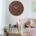 Noble Modern Wall Clock, Minimalist Round Wall Clock, Neutral Decorative Timepiece for Living Room, Bedroom, Kitchen and Hallway