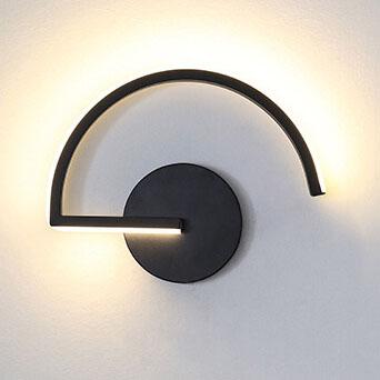 Curves Line LED Wall Light, Minimalist Continuous Arc LED Wall Washer for Living Room, Bedroom, Hallway and Stairwell