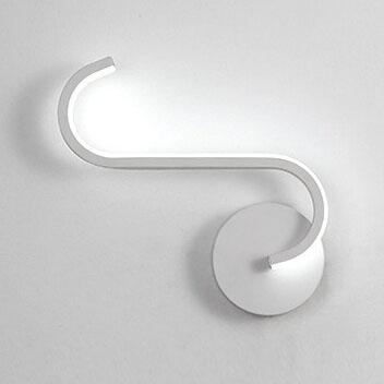 Curves Line LED Wall Light, Minimalist Continuous Arc LED Wall Washer for Living Room, Bedroom, Hallway and Stairwell
