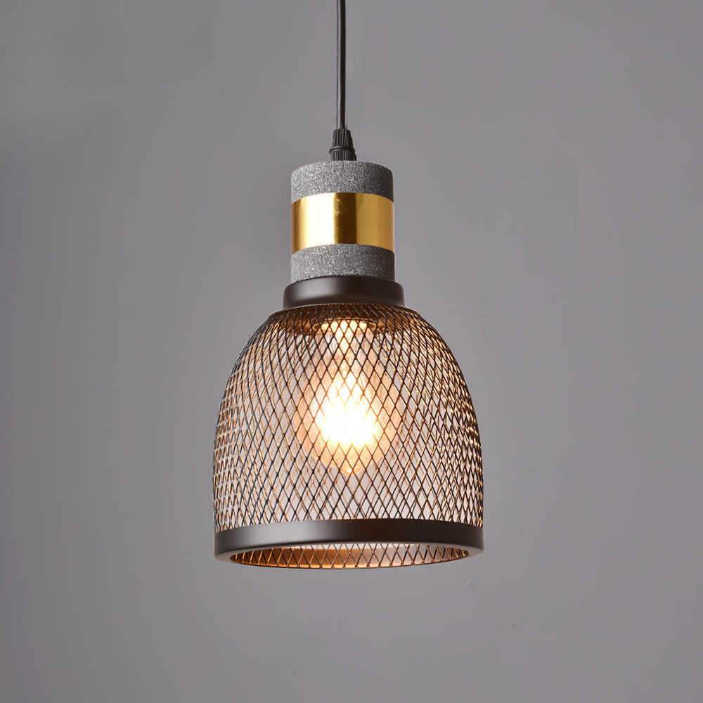 Urban Concrete Pendant Light, Industrial Marble Look Stone LED Hanging Lamp for Kitchen Island, Dining Room and Living Room