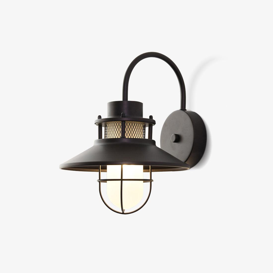 Felix Outdoor Wall Lamp, Industrial Waterproof Exterior Wall Sconce, Weather Ready Hanging Light for Garden, Porch, Patio and Front Door