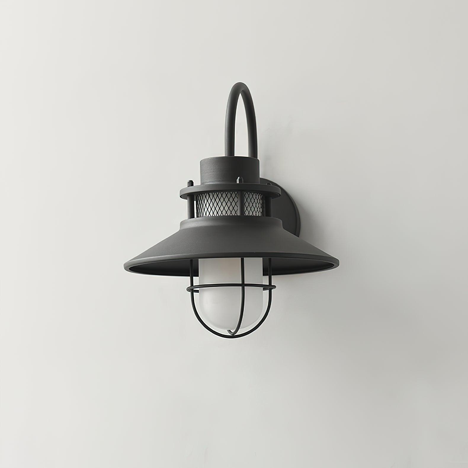 Felix Outdoor Wall Lamp, Industrial Waterproof Exterior Wall Sconce, Weather Ready Hanging Light for Garden, Porch, Patio and Front Door