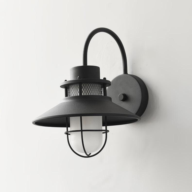 Felix Outdoor Wall Lamp, Industrial Waterproof Exterior Wall Sconce, Weather Ready Hanging Light for Garden, Porch, Patio and Front Door