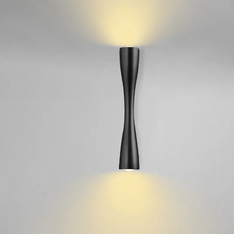 Modern Gold Wall Light, Scandinavian Waterproof Wall Lamp, Up and Down Accent Sconce for Living Room, Bedroom and Hallway