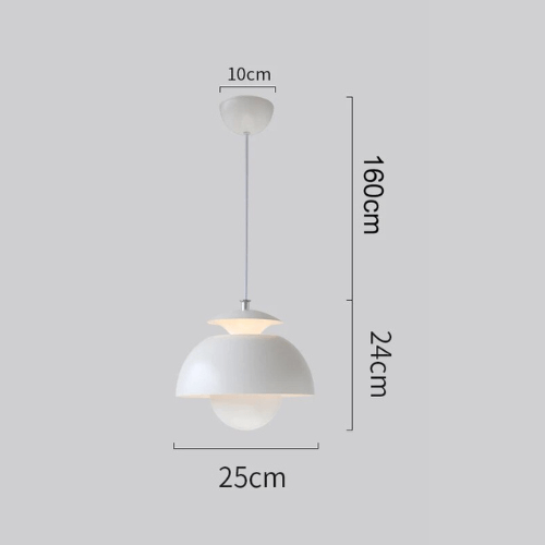 Scandinavian Modern LED Pendant Light, Sculptural Integrated LED Hanging Lamp for Dining Room, Kitchen Island and Living Room