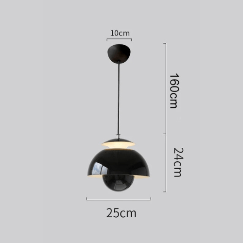 Scandinavian Modern LED Pendant Light, Sculptural Integrated LED Hanging Lamp for Dining Room, Kitchen Island and Living Room