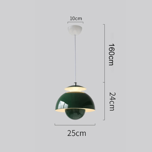 Scandinavian Modern LED Pendant Light, Sculptural Integrated LED Hanging Lamp for Dining Room, Kitchen Island and Living Room