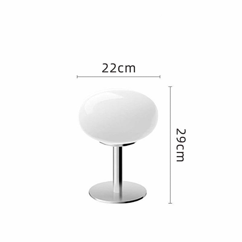 Italian Designer Glass Table Lamp, Minimalist Hand Blown Glass Accent Light for Home Office, Bedroom and Living Room