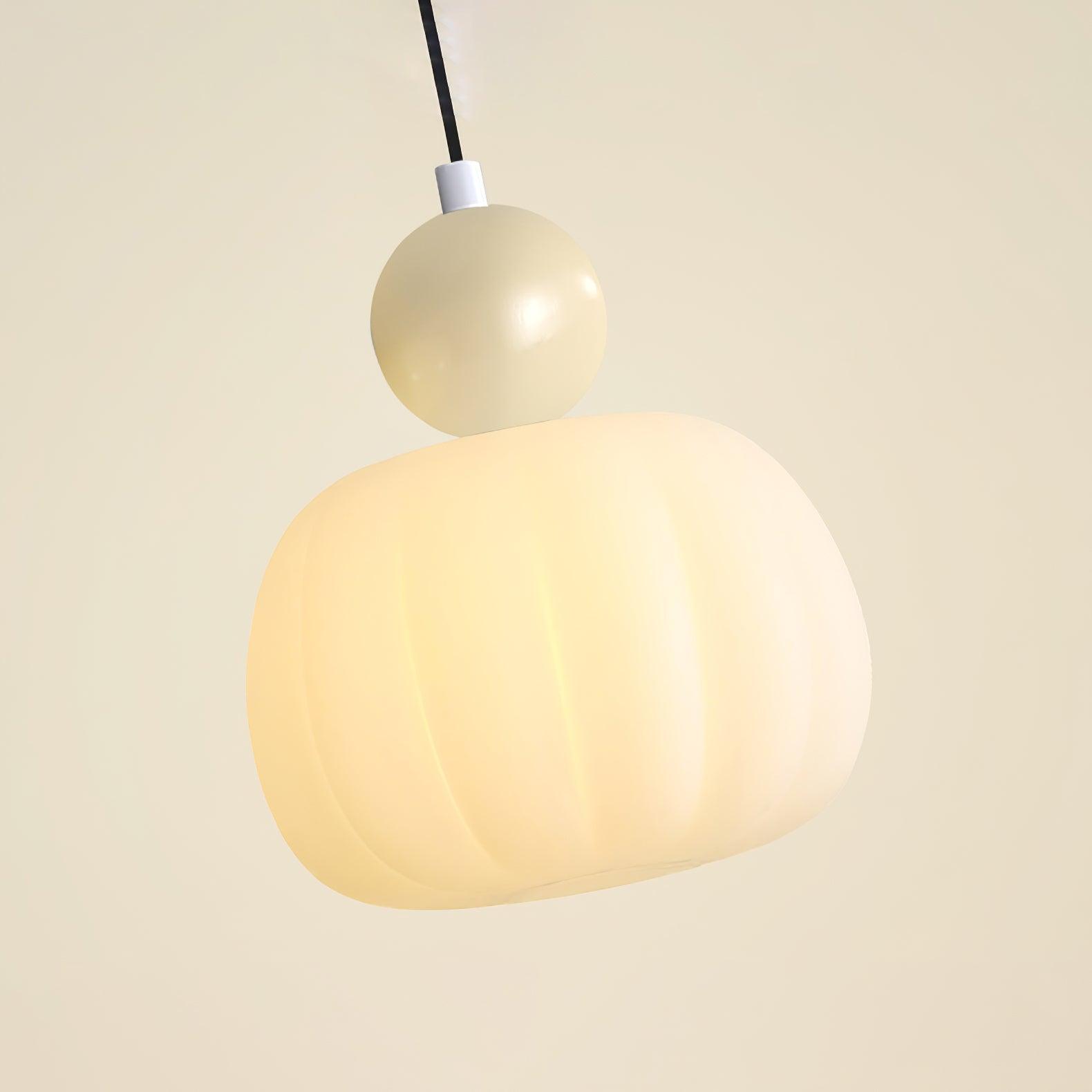Yedra Pendant Lamp, Contemporary Resin Ceiling Light, Organic Round Hanging Lamp for Dining Room, Living Room and Bedroom