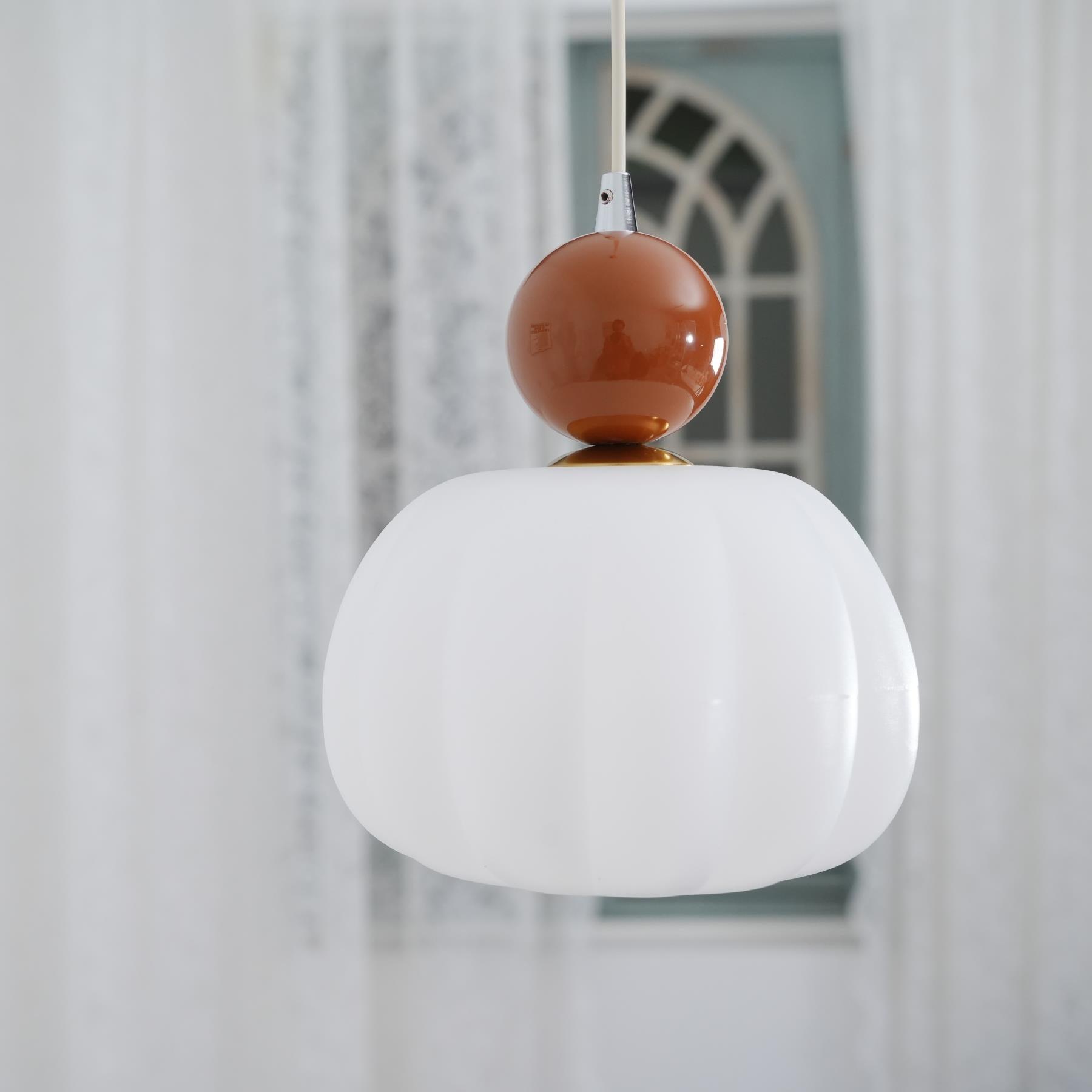 Yedra Pendant Lamp, Contemporary Resin Ceiling Light, Organic Round Hanging Lamp for Dining Room, Living Room and Bedroom