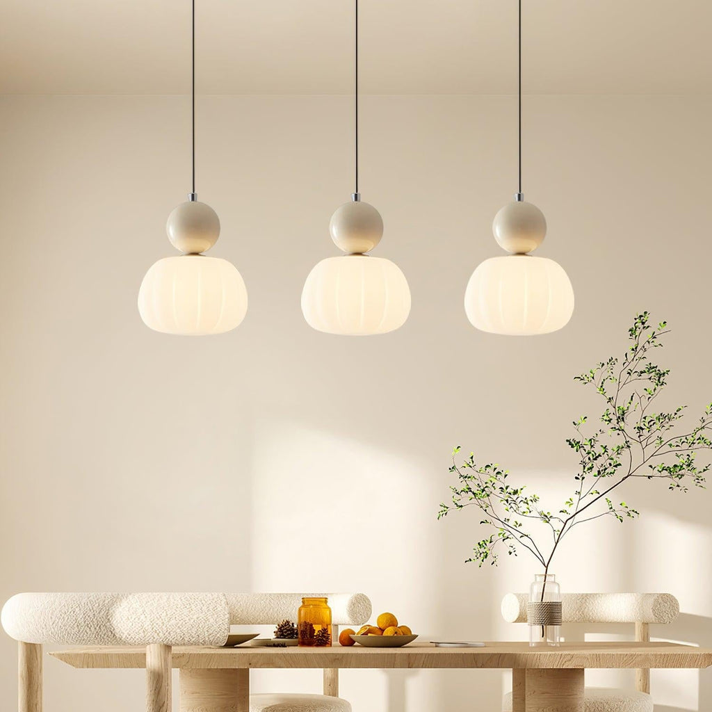 Yedra Pendant Lamp, Contemporary Resin Ceiling Light, Organic Round Hanging Lamp for Dining Room, Living Room and Bedroom