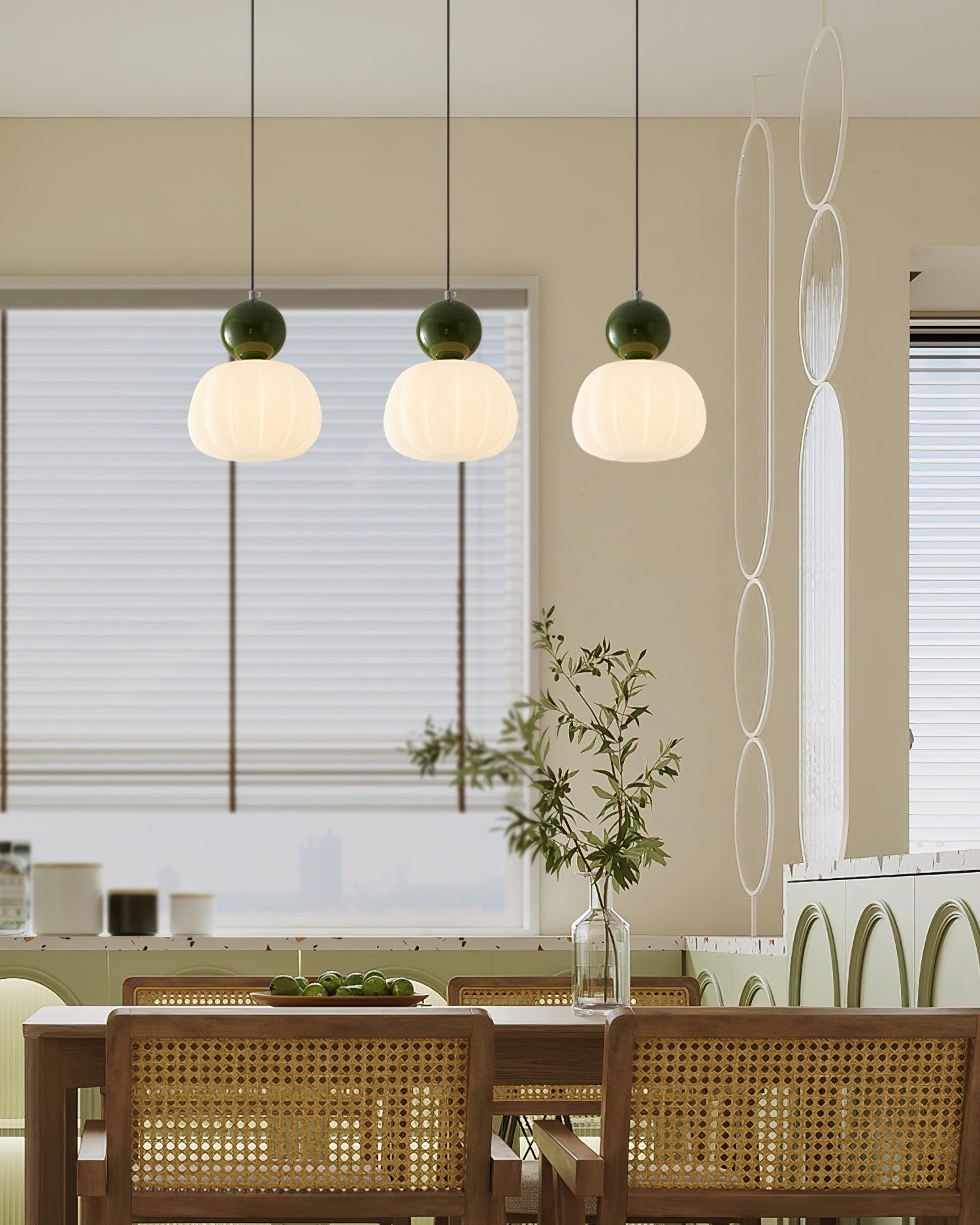 Yedra Pendant Lamp, Contemporary Resin Ceiling Light, Organic Round Hanging Lamp for Dining Room, Living Room and Bedroom