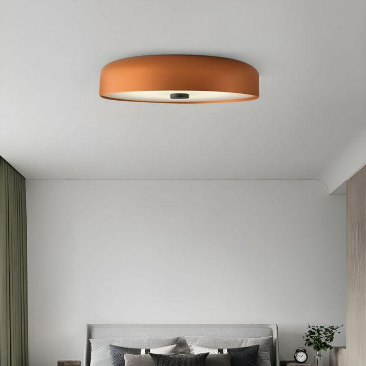 Nordic Retro Ceiling Light, Scandinavian LED Flush Mount Lamp, Warm Ceiling Light for Living Room, Bedroom and Hallway