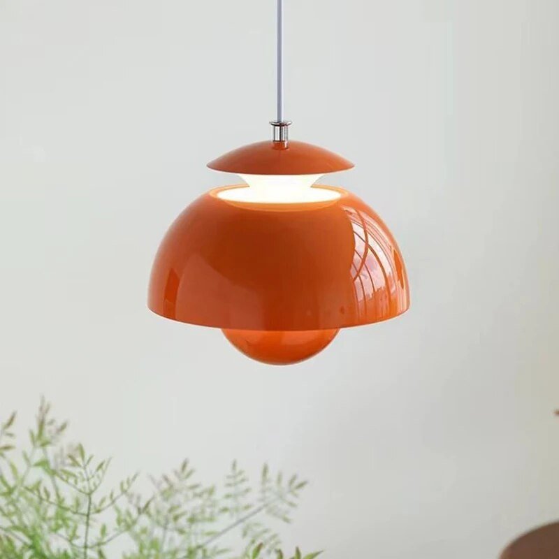 Scandinavian Modern LED Pendant Light, Sculptural Integrated LED Hanging Lamp for Dining Room, Kitchen Island and Living Room