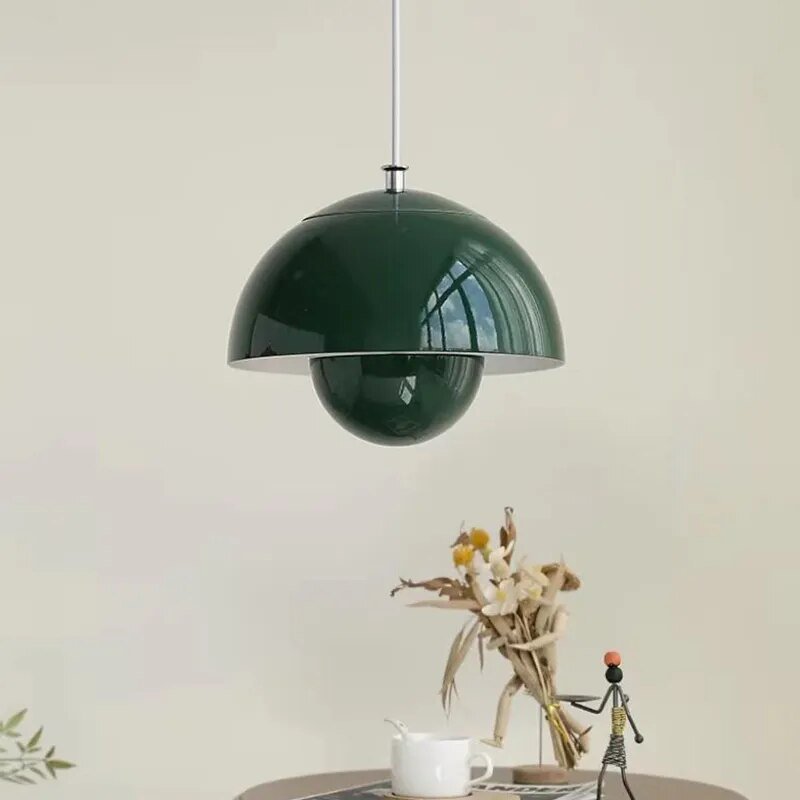 Scandinavian Modern LED Pendant Light, Sculptural Integrated LED Hanging Lamp for Dining Room, Kitchen Island and Living Room