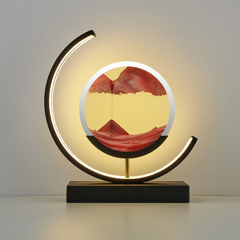 Sandlight, Contemporary LED Table Lamp, Warm Ambient Desk Light for Home Office, Bedroom and Living Room