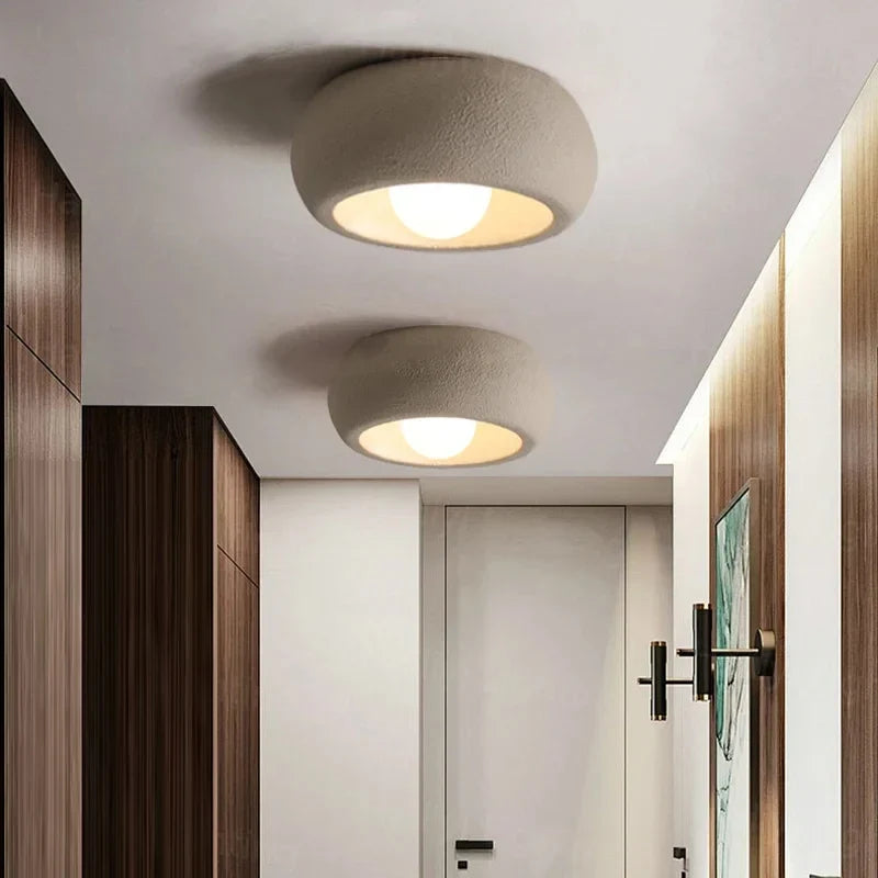 Minimalist Circular Ceiling Lamp, Modern Round Flush Mount Ceiling Light for Living Room, Bedroom, Hallway and Landing