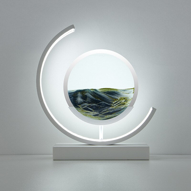 Sandlight, Contemporary LED Table Lamp, Warm Ambient Desk Light for Home Office, Bedroom and Living Room